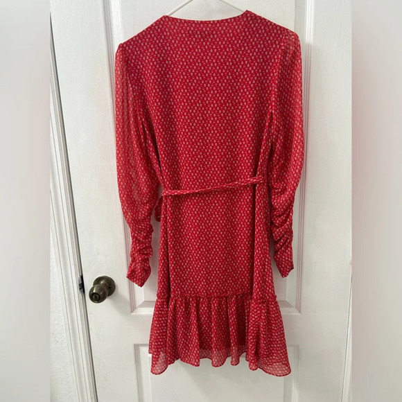 ALL SAINTS heart chiffon wrap dress (Size S) - Picture 10 of 13